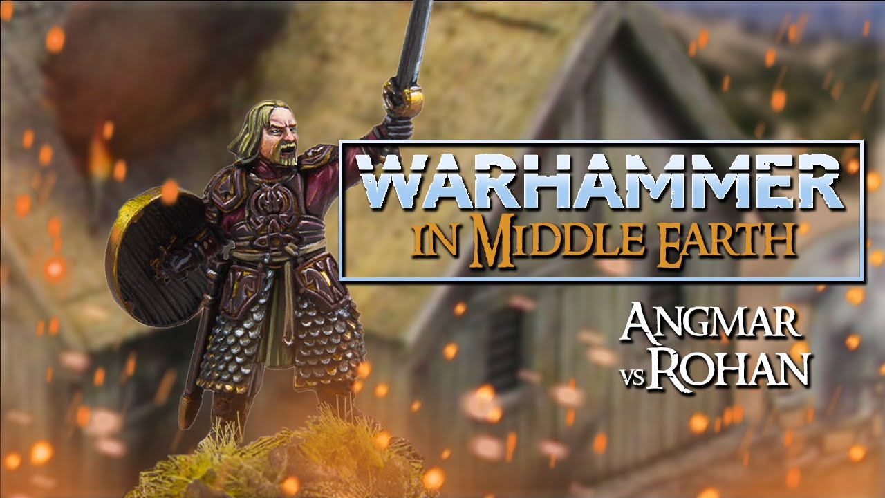 Lord of the Rings WARHAMMER! | 500 Point Battle Report | Rohan vs Angmar