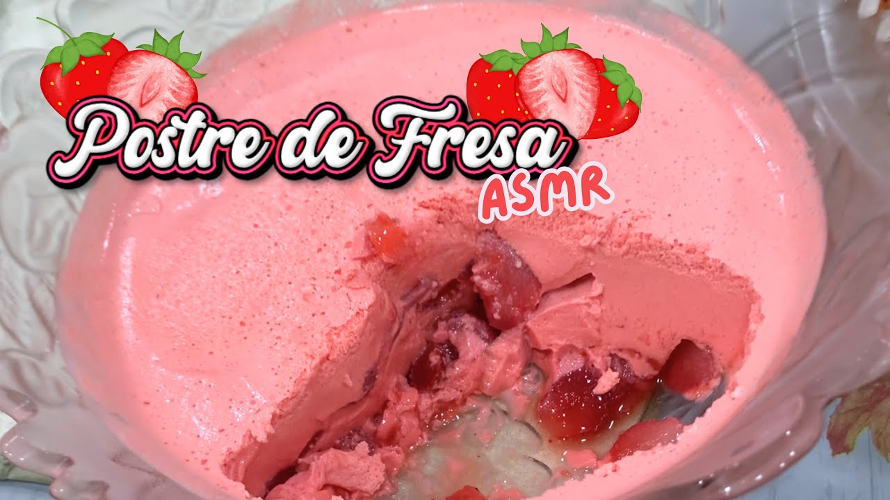 Preparamos un Delicioso Postre de Fresa🍓 | Cocina ASMR en Español