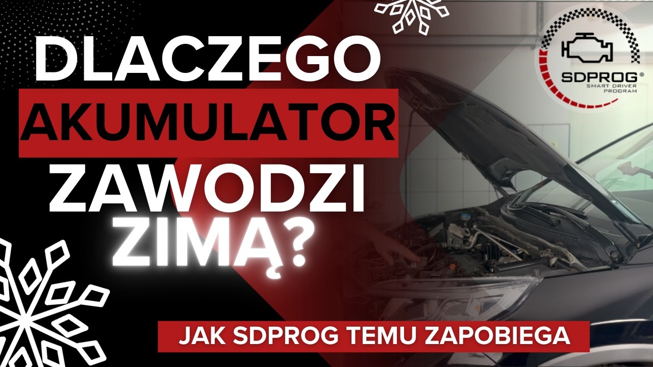 Dlaczego AKUMULATOR zawodzi zimą? Jak SDPROG temu zapobiega