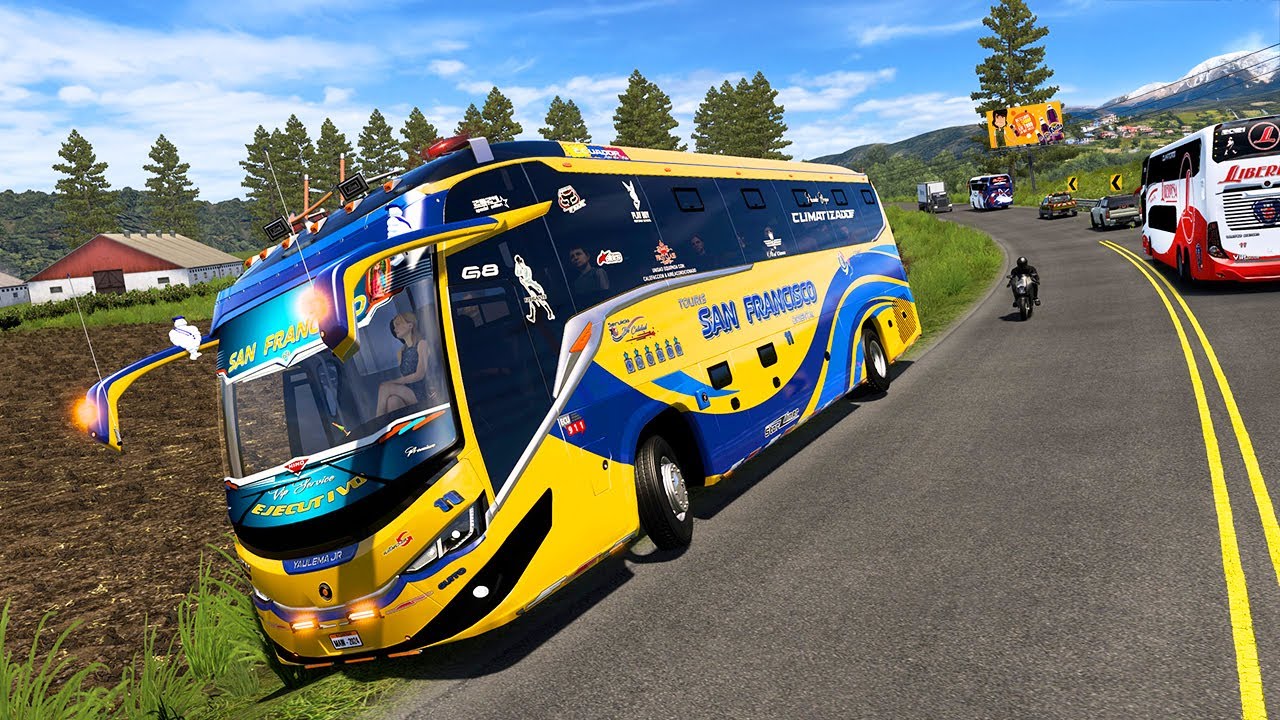 ACCIDENTE No creerás lo que pasó en este viaje en bus en Ecuador Ats Mods 1.54