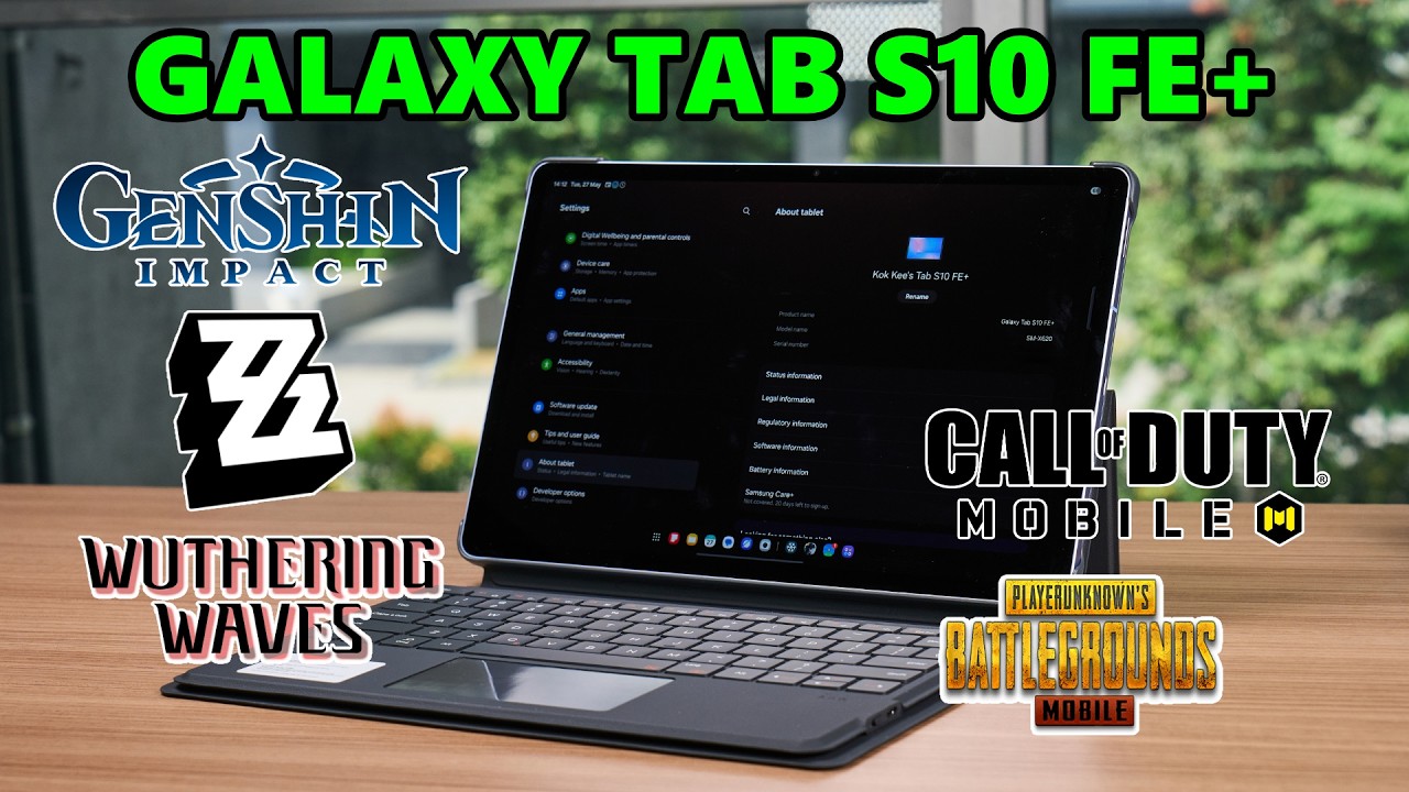 Gaming test - Samsung Galaxy Tab S10 FE+ with Exynos 1580!