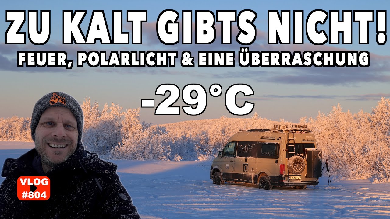 #804 Arktische MINUS 29°C| Probleme & überleben | Kastenwagen, Polarlichter | Norwegen | MegaMobil