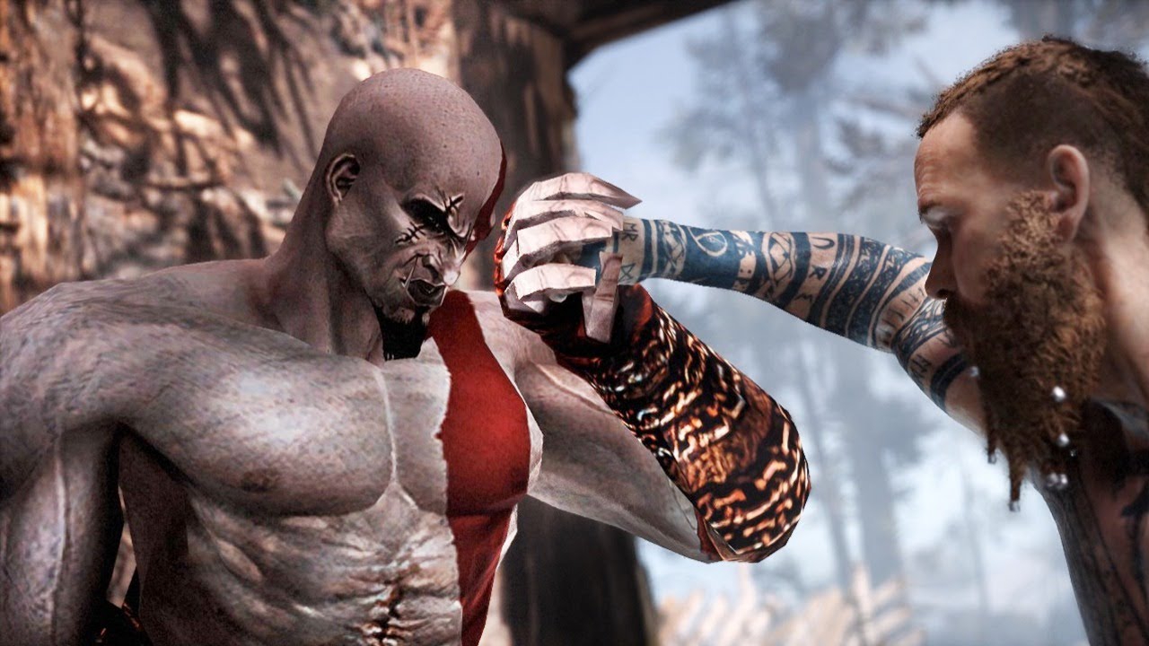 GOW2 PS2 Kratos VS Baldur Boss Fight (God of War PC Mod) - God of War 2 Kratos is Back!
