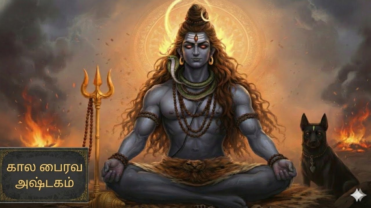 #Kalabhairava Ashtakam | kalabhairava ashtakam TAMIL lyrics | Nishkarmakriya Yogi digital seva 