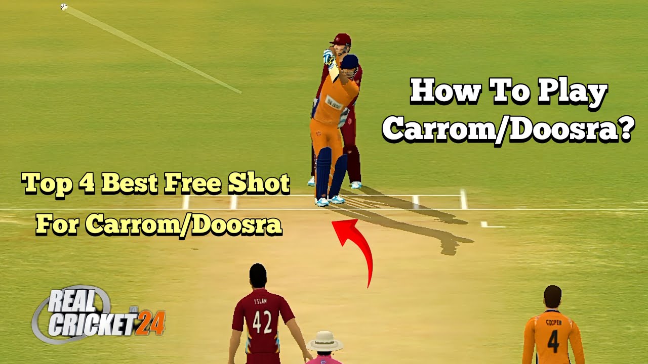 Rc24 Perfect Batting Tips For Off Spinners | How To Play Carrom Doosra | Top 4 Best Free Shot