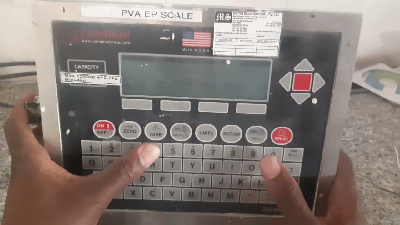 Cardinal 225 Navigator span calibration