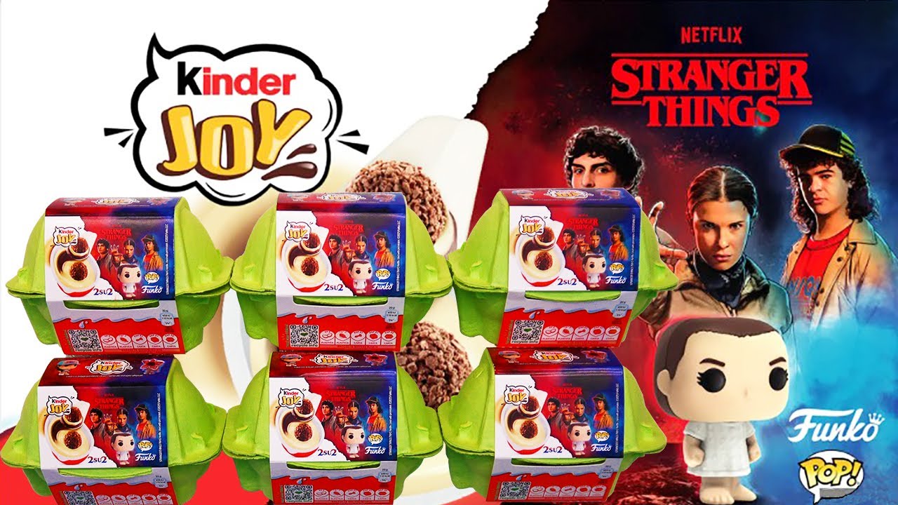 KINDER JOY Funko Pop STRANGER THINGS Unboxing Asmr #kinderjoy #strangerthings #unboxing #asmr 