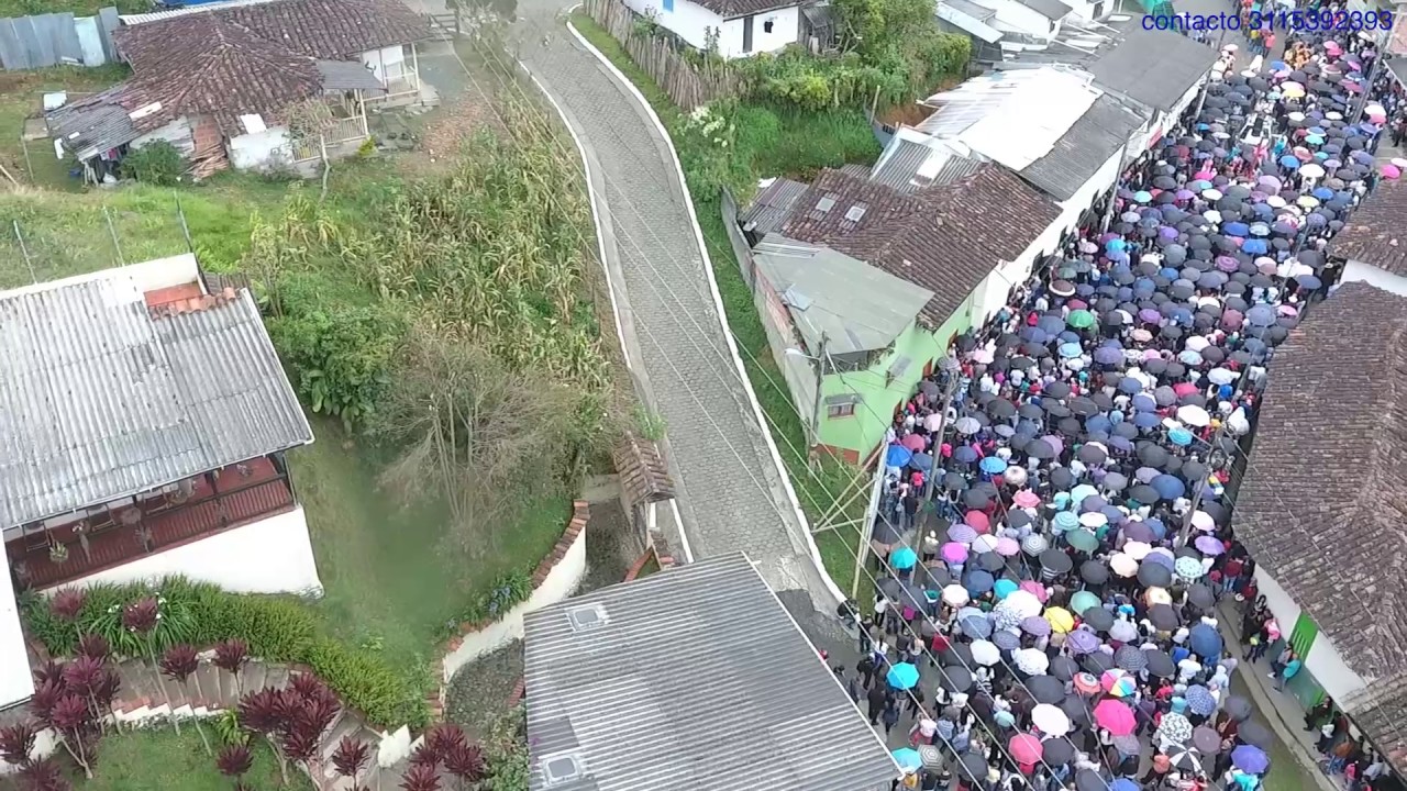 Aguadas Caldas Semana Santa desde el aire