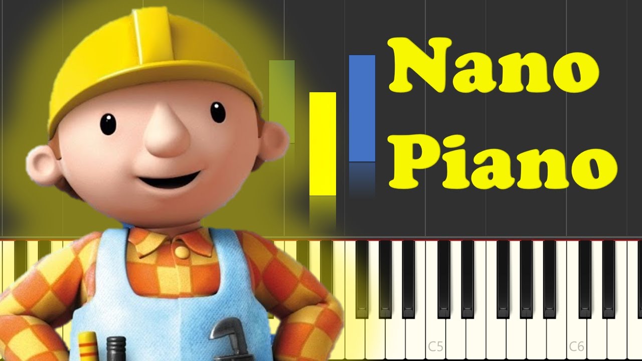 🎹 Bob The Builder Theme Song – Easy Piano Tutorial | Nano Piano