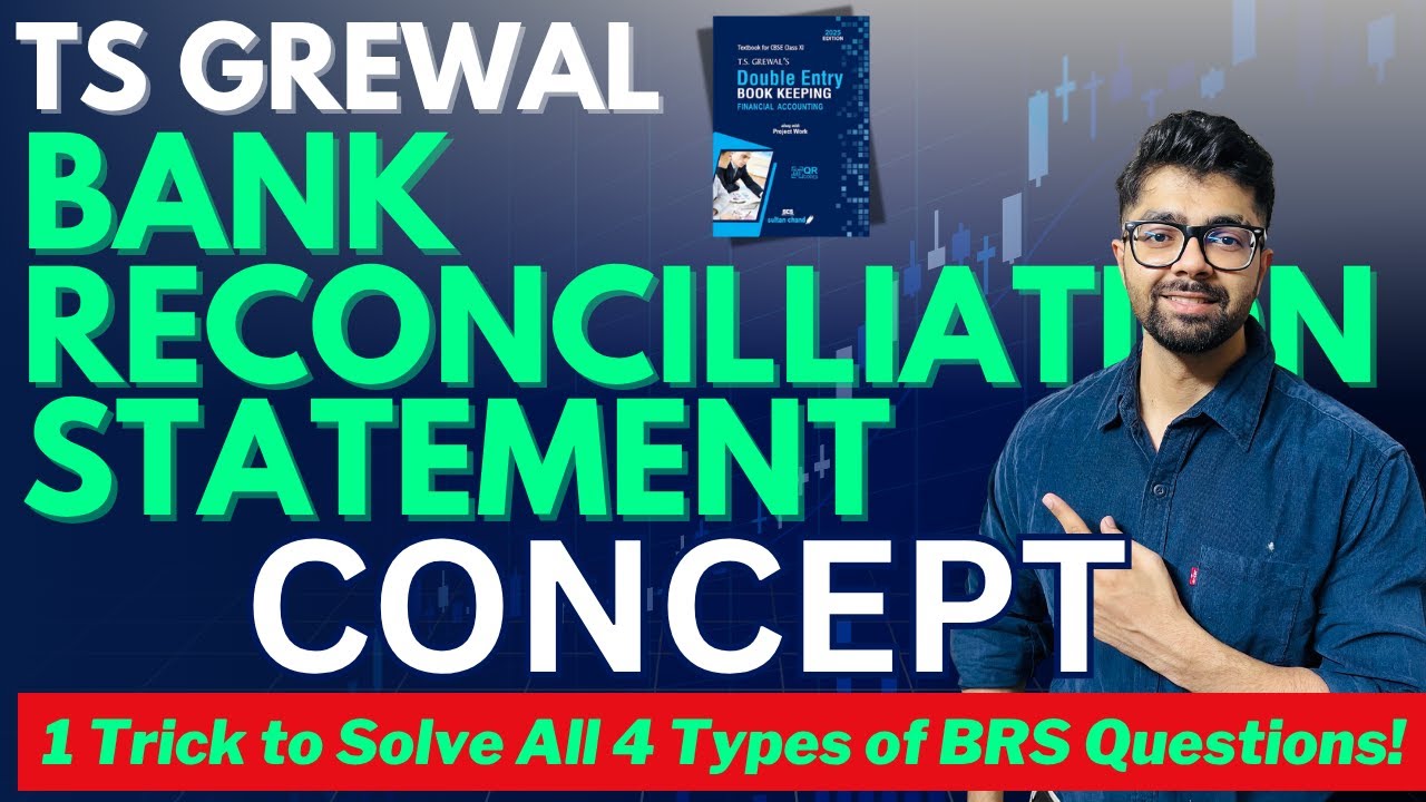 Bank Reconciliation Statement Class 11 | One Method for All 4 Types | TS Grewal Solutions 2025