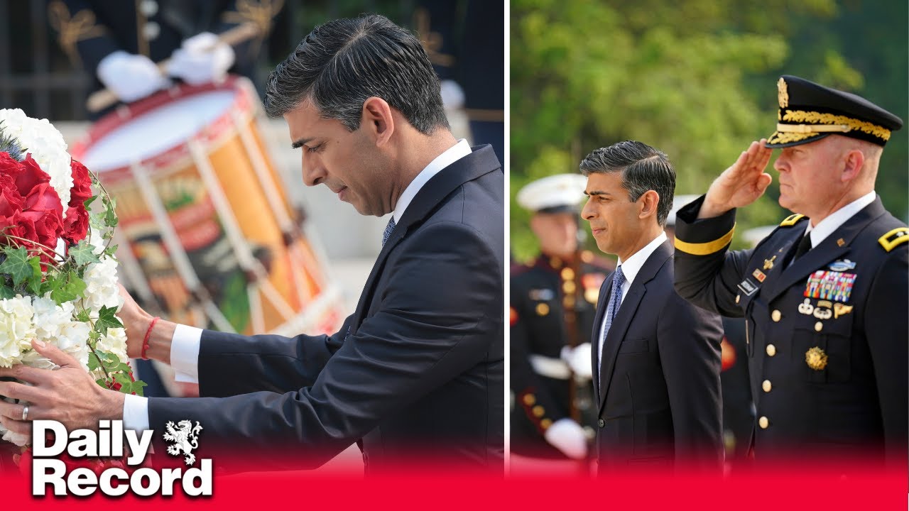 Rishi Sunak begins United States trip by paying tribute to the fallen at Arlington National Cemetery