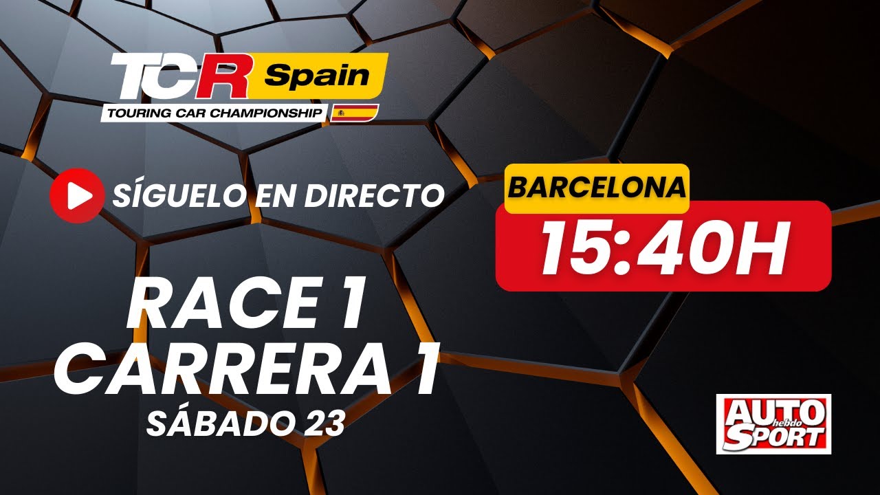 Directo TCR Spain - Carrera 1 Circuit de Barcelona-Catalunya | Sábado a las 15.40h