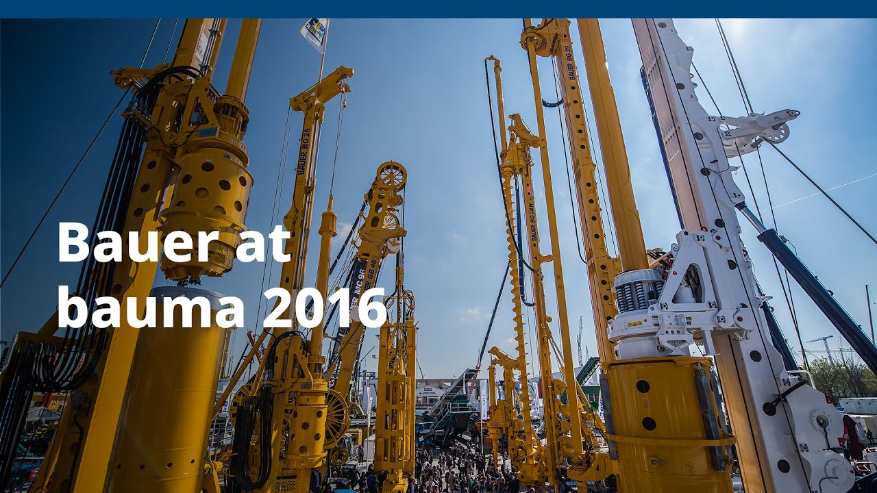 BAUER Maschinen GmbH &ndash; Bauer at bauma 2016
