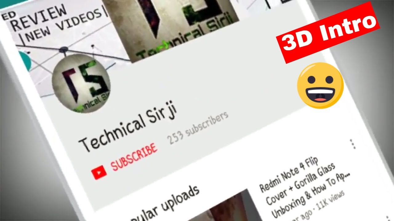 3D Subscribe Bell Icon Intro Of Technical Sirji