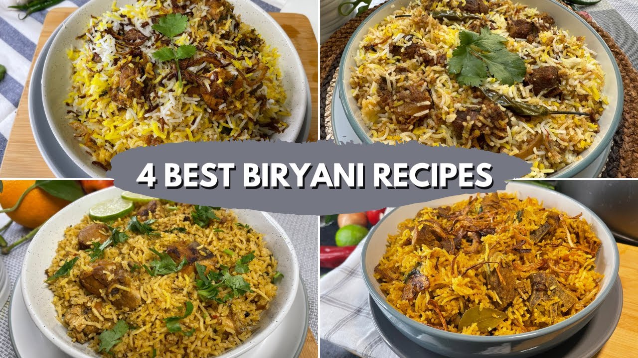 4 Type of BEST BIRYANI Recipes Compilation | Simple & Delicious | Rinoza’s Recipes