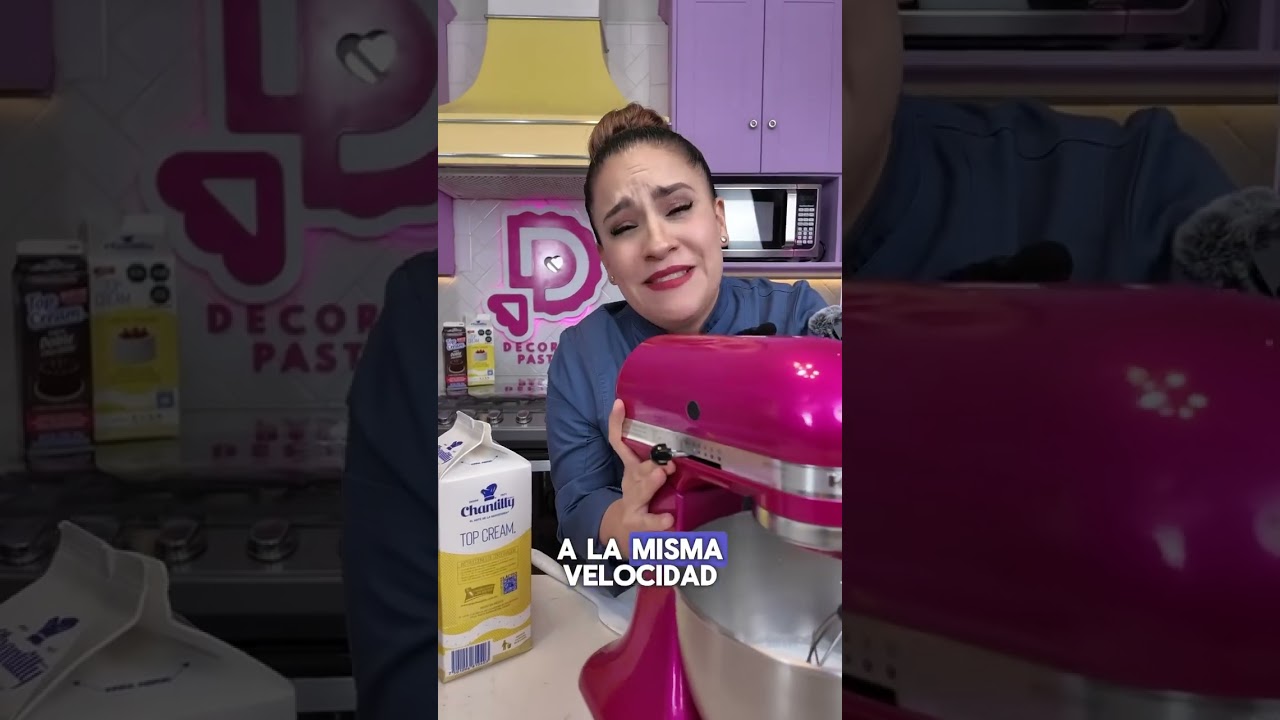 Esta es la manera perfecta para que tu Chantilly quede s&uacute;per firme, as&iacute; podr&aacute;s recrear pasteles 3D🫣