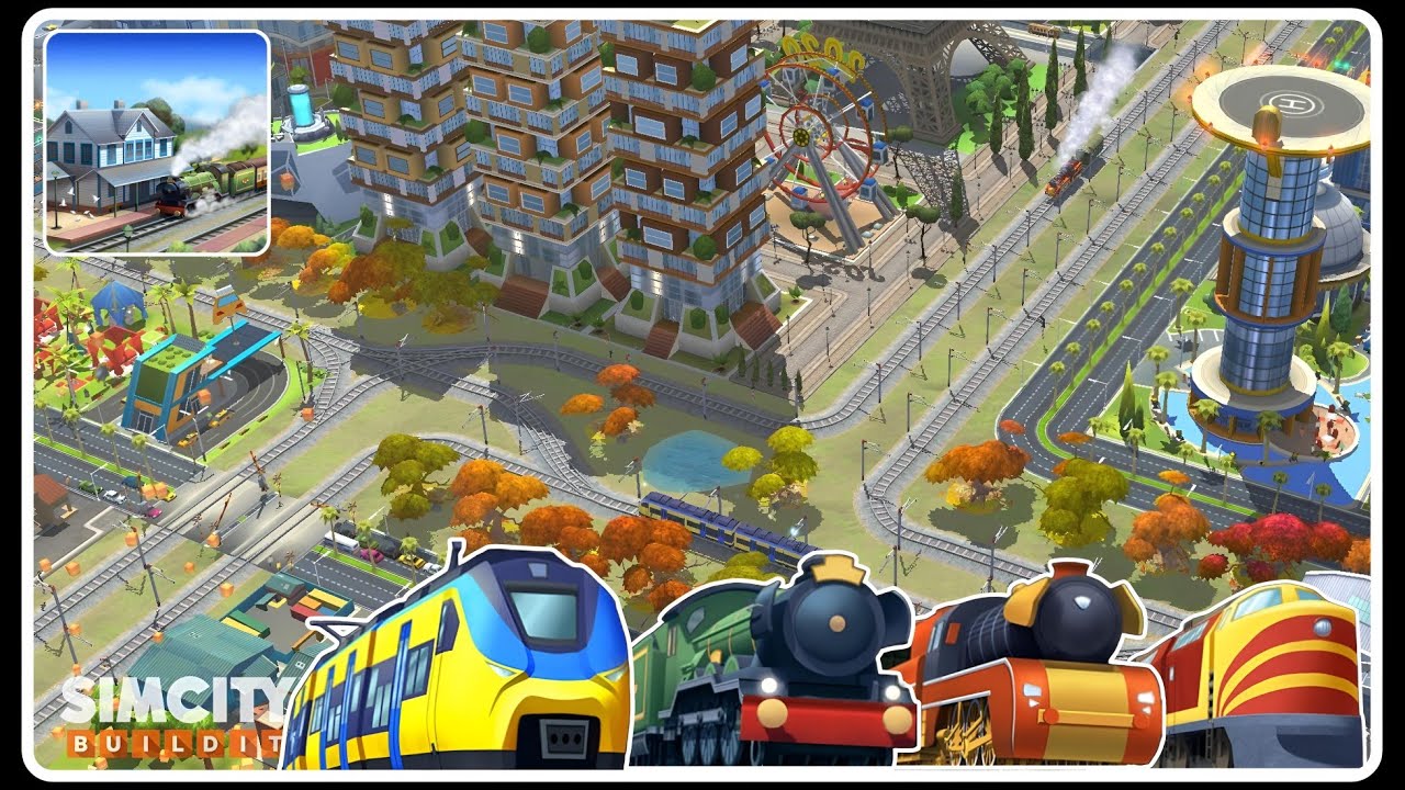 Llama Line level 5 look 🥰and Gameplay || SimCity buildit mass transit 🚆 Llama line lev 5 look 🥰