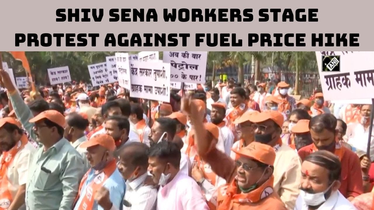 Shiv Sena Workers Stage Protest Against Fuel Price Hike In Mumbai | Catch News