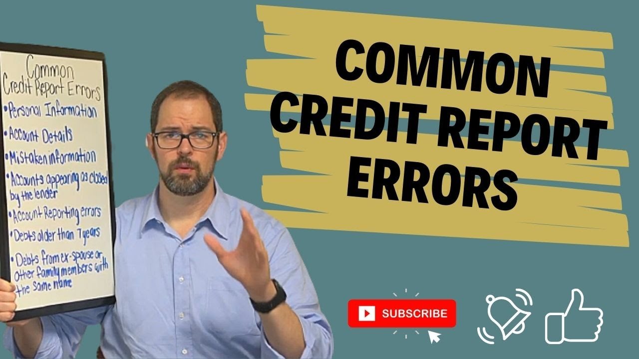 Common Errors on Your Credit Report