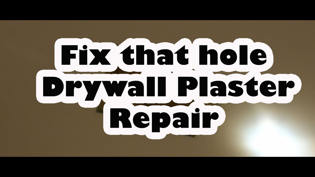 Repair a drywall ceiling, DYI plaster repair, How to patch a hole.