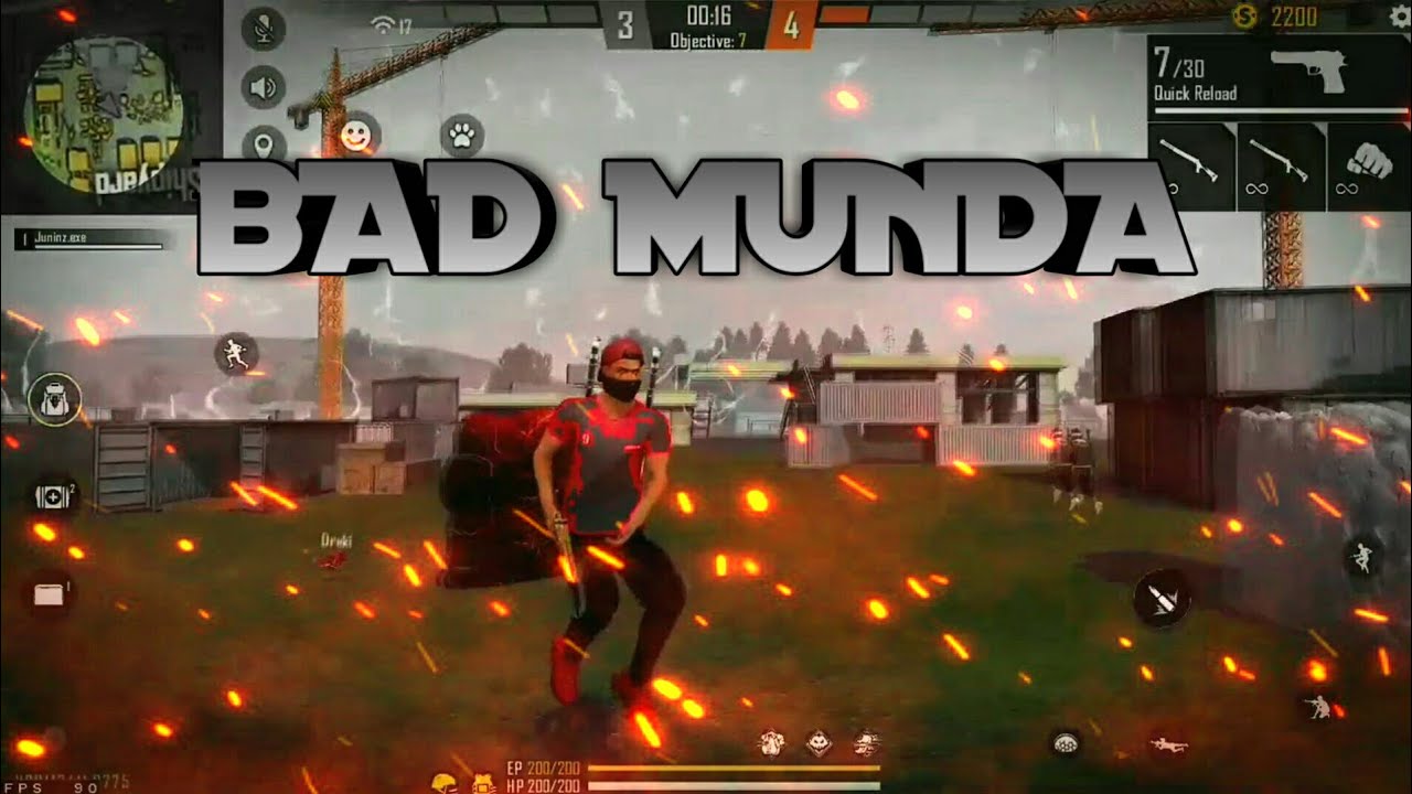 Bad Munda beat sync free fire montage | bad munde song status | jass manak new song status vertical