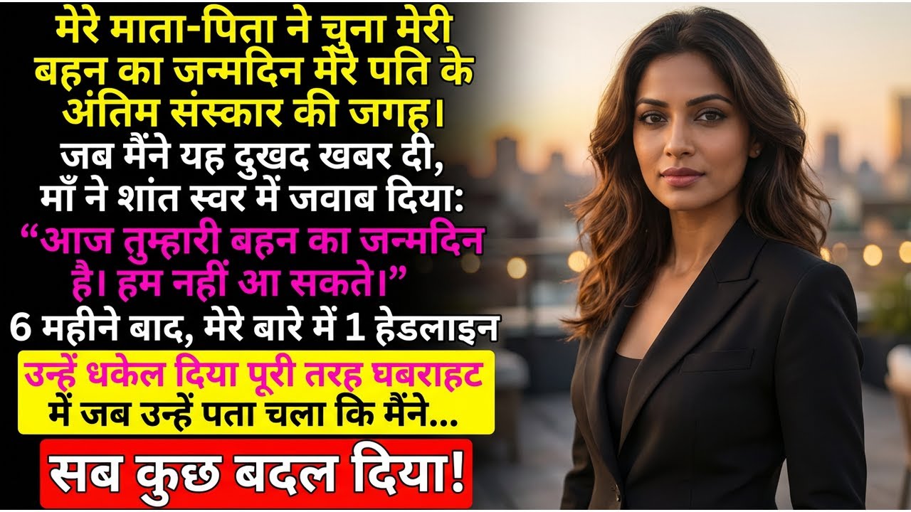 मेरे माता-पिता मेरे पति के अंतिम संस्कार को छोड़कर जन्मदिन की पार्टी में गए—6 महीने बाद मुझसे भीख मा
