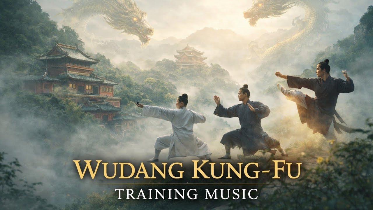 Wudang Kung-Fu Music – 1 Hour Relaxing Spring Flow for Tai Chi, Qigong & Meditation