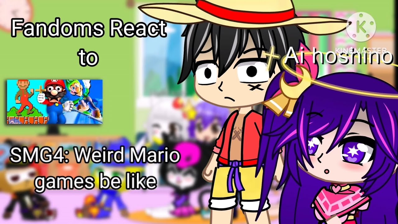 Fandoms React to SMG4: Weird Mario games be like