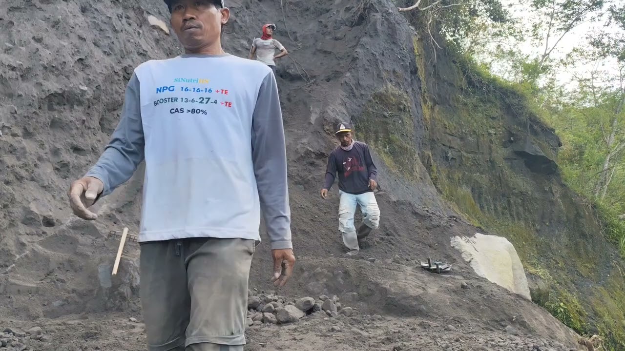 Loading sand | volcanic sand, sand miners #manualsandminers 