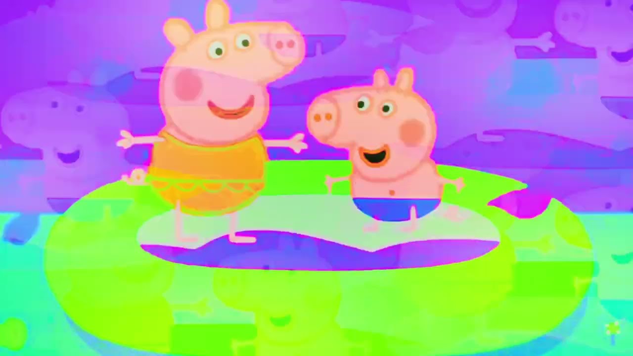 Splash ! Splash ! Splash ! In The  Pool / @PeppaPigOfficial / Sponsored By Gamavision Csupo Effects