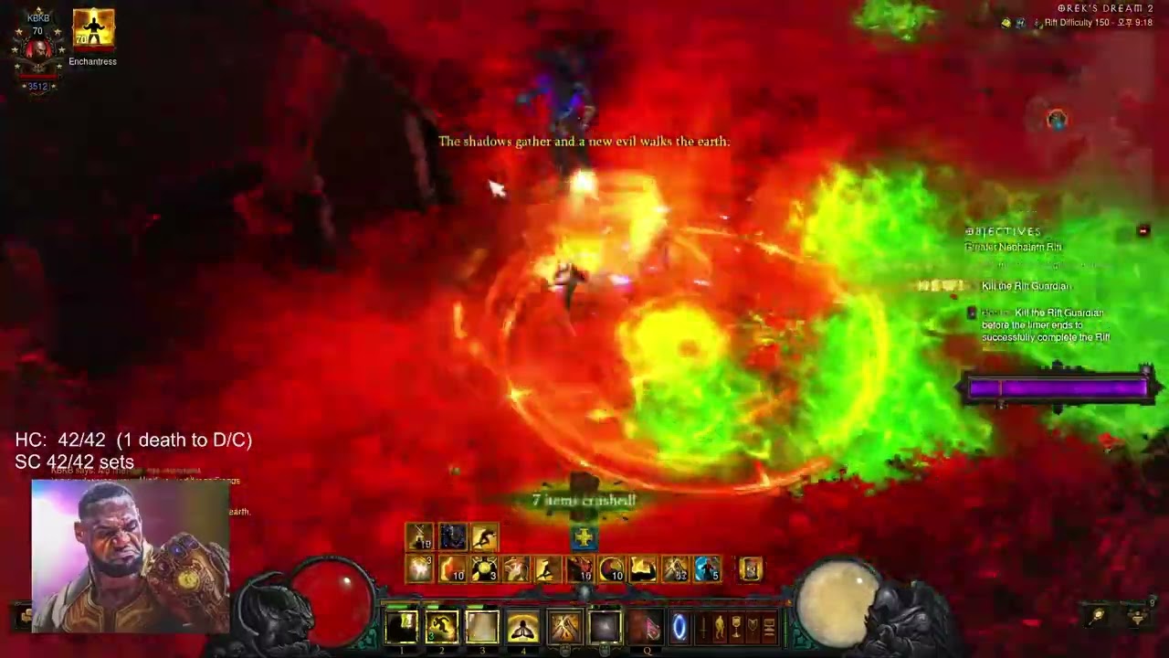 S30 Hardcore POJ Tempest rush Monk 150 time attack 3:46 min rank 1 world hardcore