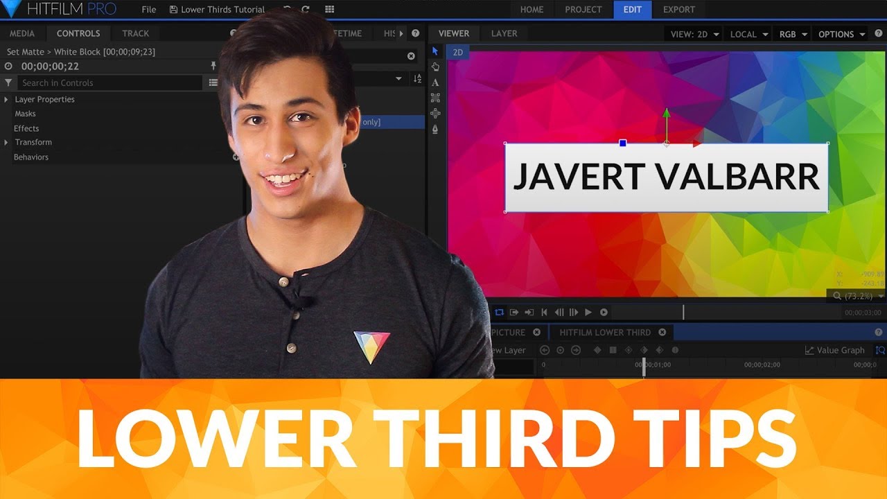 How to create lower thirds | HitFilm Express