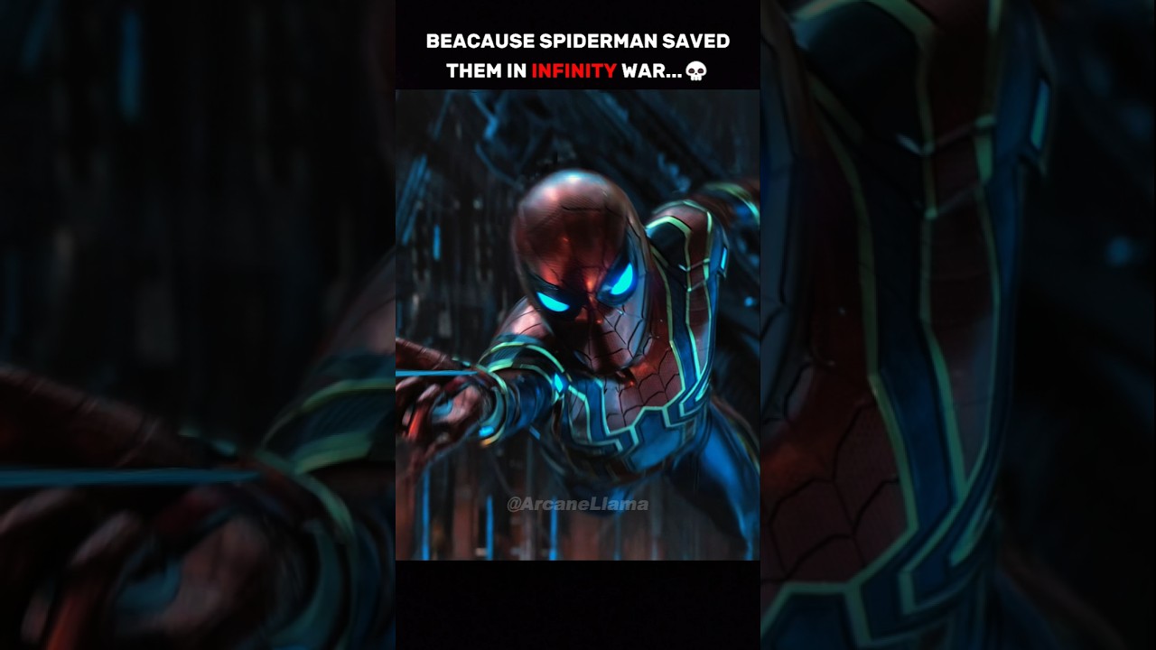 Spiderman Saved The Entire Space Team In Infinity War...💀🔥