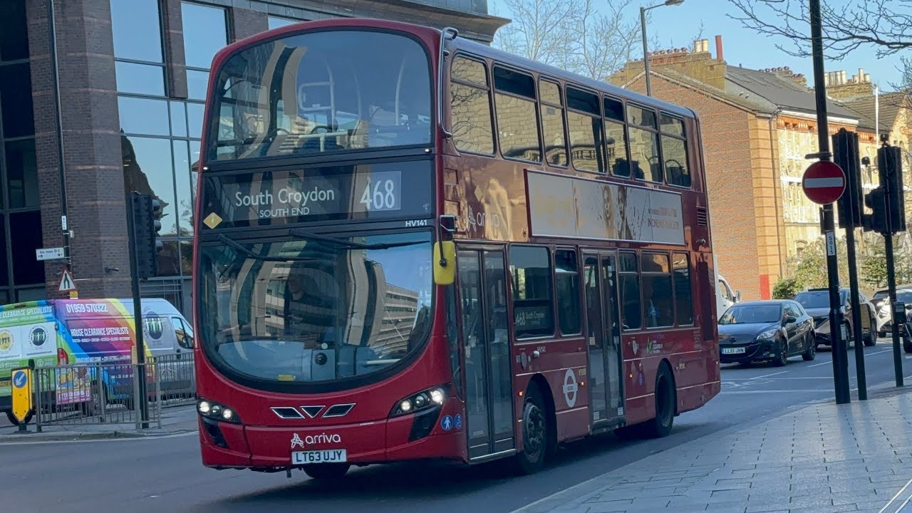 Volvo B5LH Wright Eclipse Gemini 2 Arriva London HV141 LT63UJY Route 468 South Croydon South End