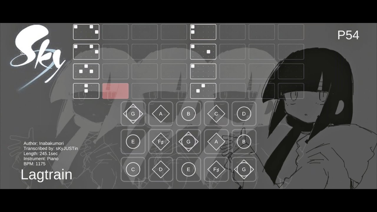 inabakumori: Lagtrain - children of the light - SKY sheet