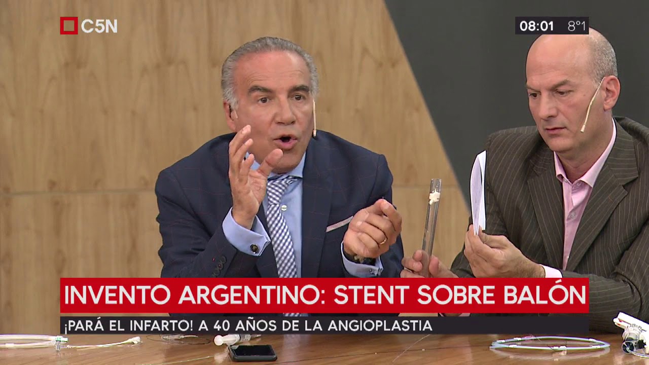 Invento argentino: stent sobre balón