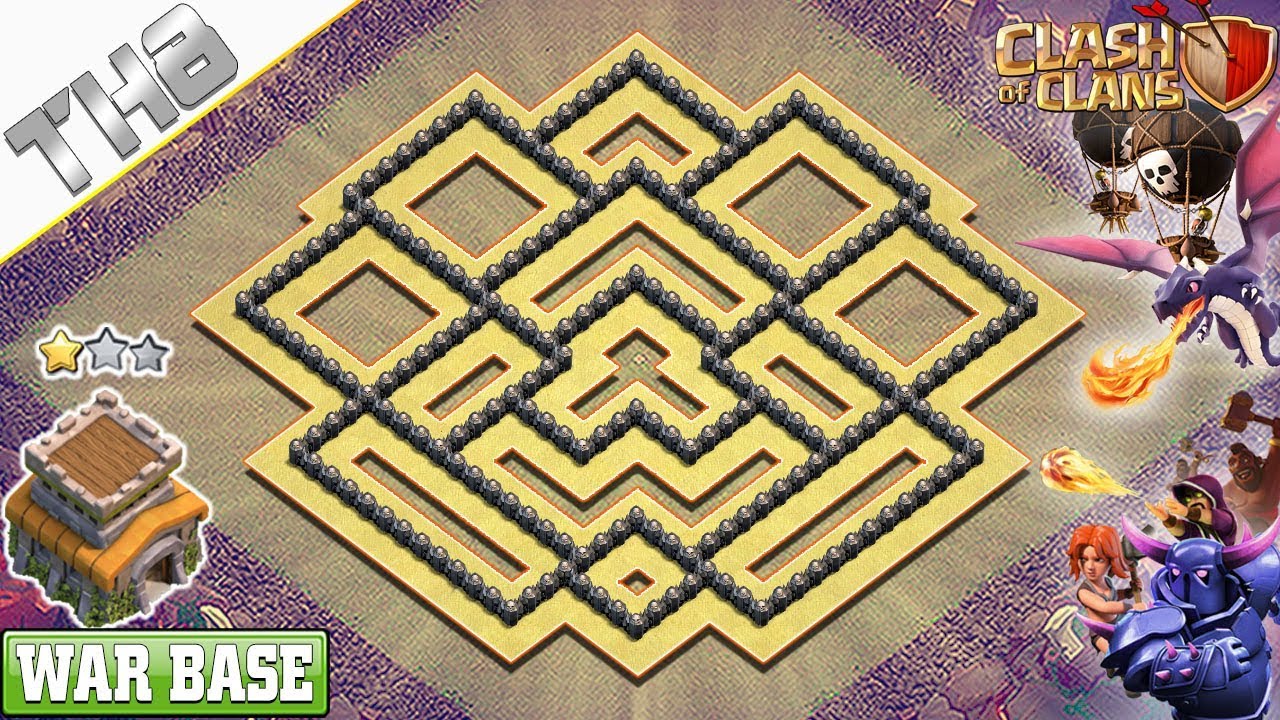 NEW COC TH8 War Base 2019 with COPY LINK! Anti 2 & 3 Stars TH8 Base – Clash of Clans