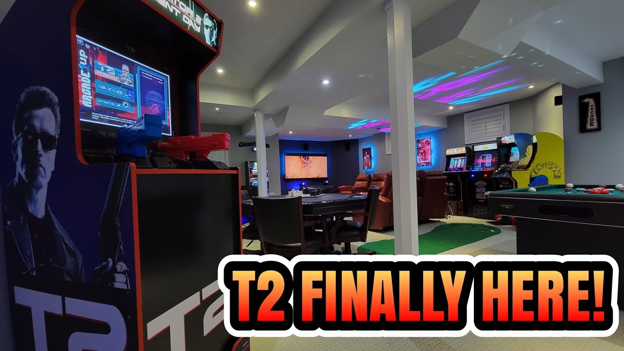 Huge gameroom update: ARCADE1UP T2 finally lands in the mancave - Its Judgement Day!