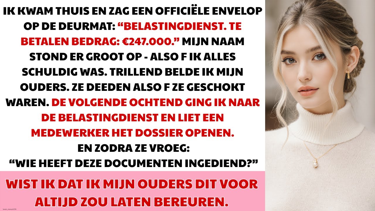 In een nacht lag een belastingaanslag voor mijn deur—mijn ouders zetten mijn naam op 247.000 euro...