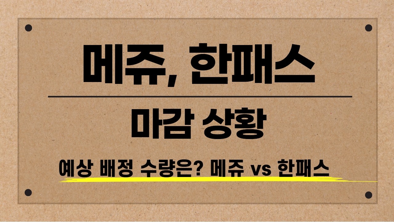 [공모주] 한패스, 메쥬 마감 데이터 / 예상보다 경쟁률이 높았던 한패스.. 기대 수익 비교 / 예상 비례 배정 수량 & 가성비 구간