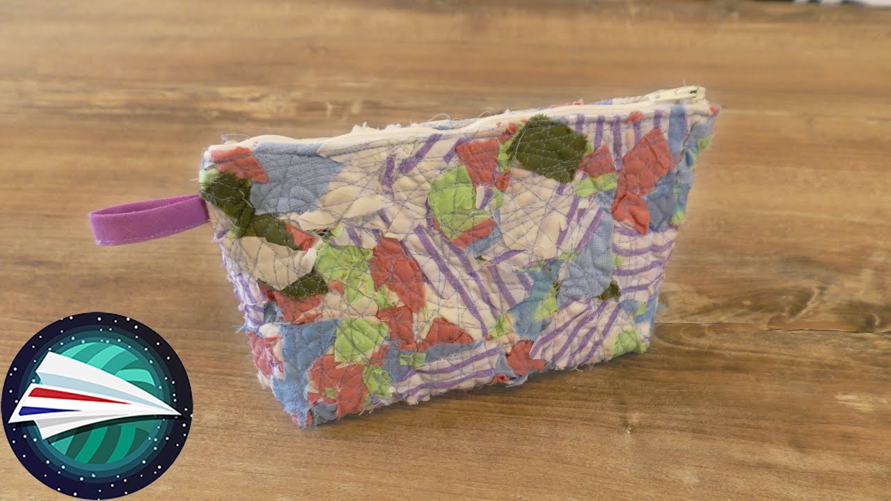 Kleine tas uit zelfgemaakte stof naaien | ideaal voor make up of als etui