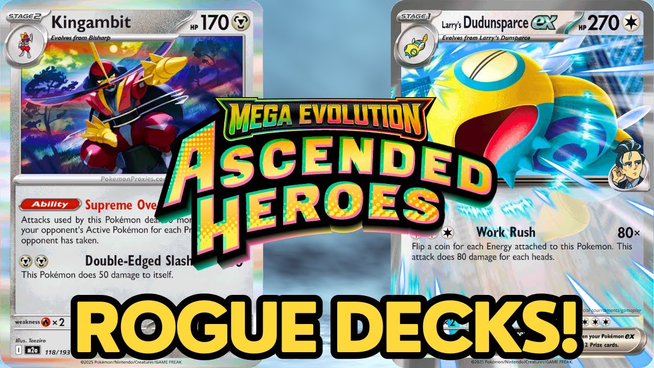 The Best Rogue Decks in Ascended Heroes (w/ PTCGL Lists!)