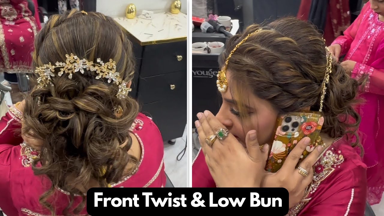✨ Elegant Low Bun Hairstyle for Weddings | Step by Step Tutorial