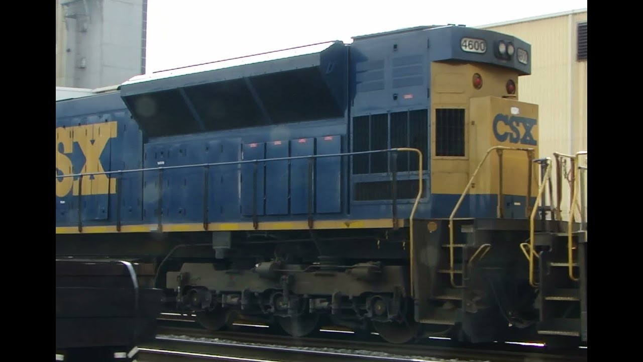 Rare CSX EMD SD80MAC Locomotive in Baltimore!