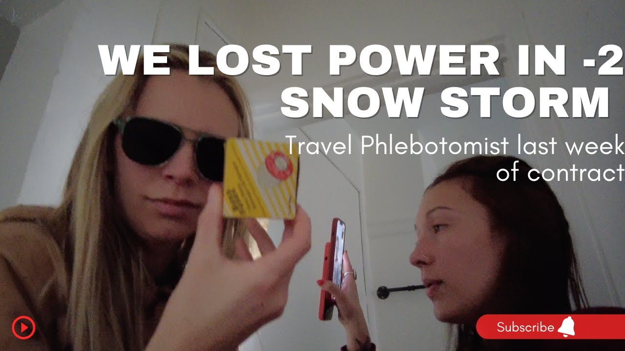 We lost power in -2 degrees | Christmas Eve | Travel phlebotomist day in the life
