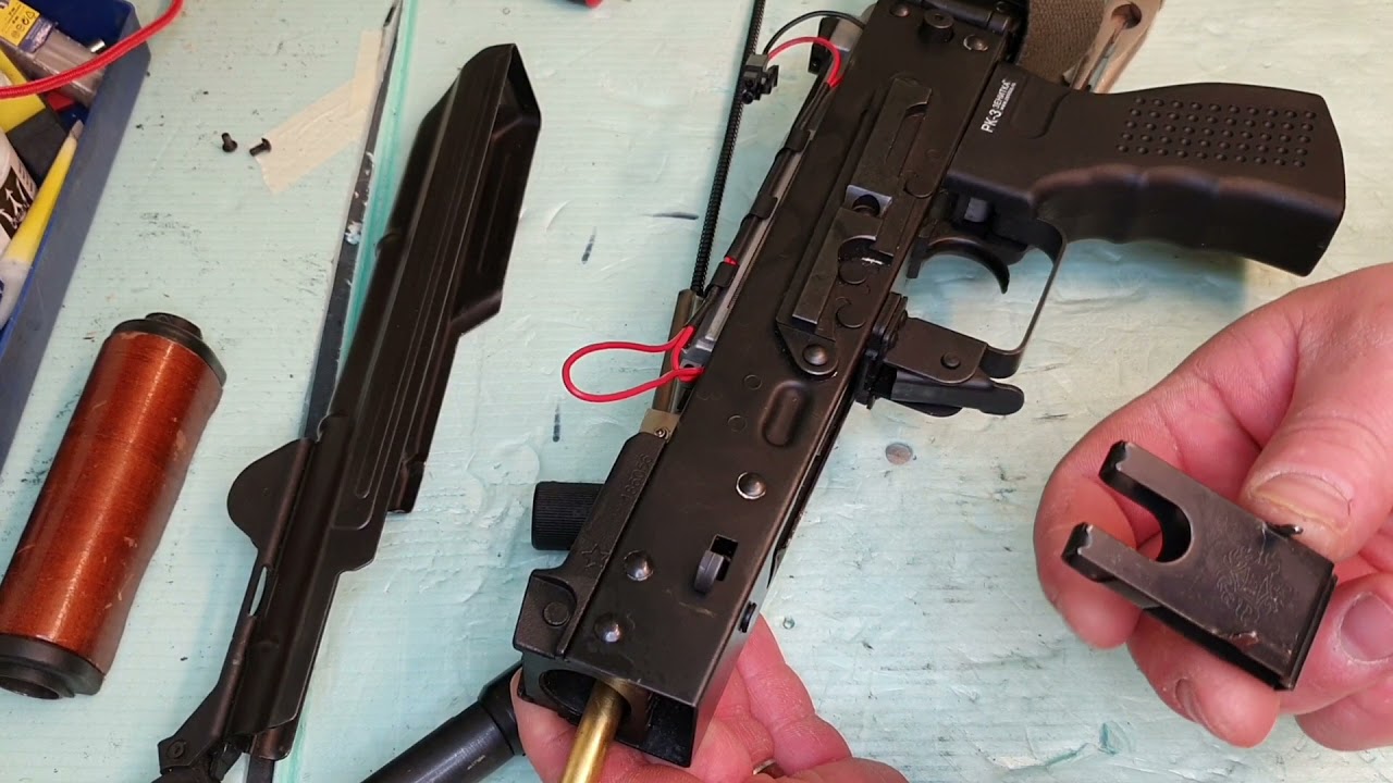 airsoft how to remove barrel and hop unit from ak74 LCT