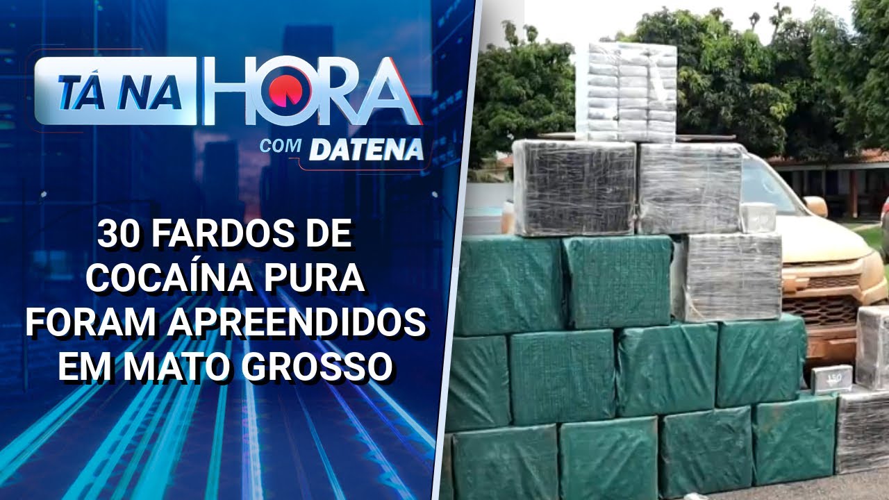 30 fardos de cocaína pura foram apreendidos em Mato Grosso | Tá na Hora (17/01/25)
