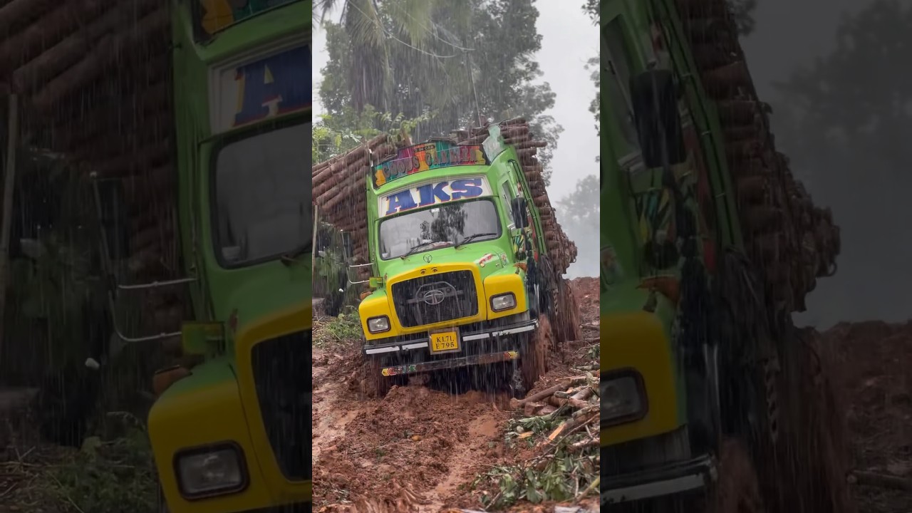 Tata Se Kozhikode Body Lorry Heavy Load off road driving Kerala #tata