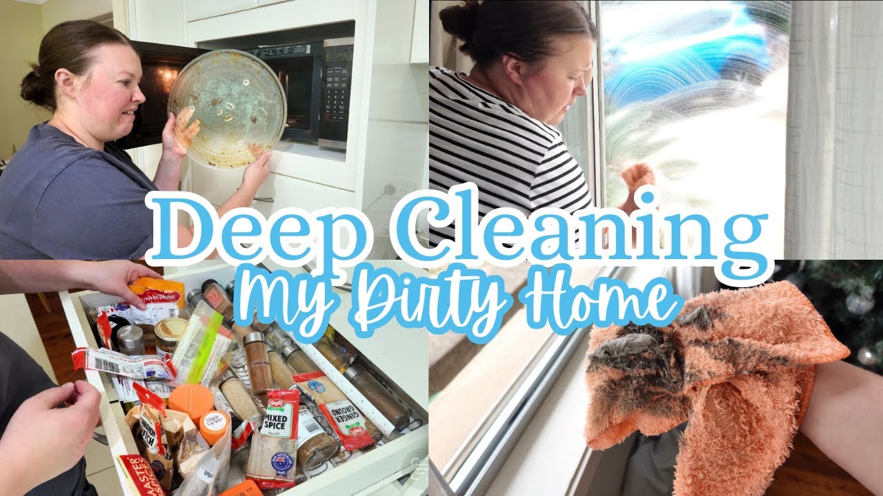 Deep Cleaning My Dirty House 😳 It was pretty bad!