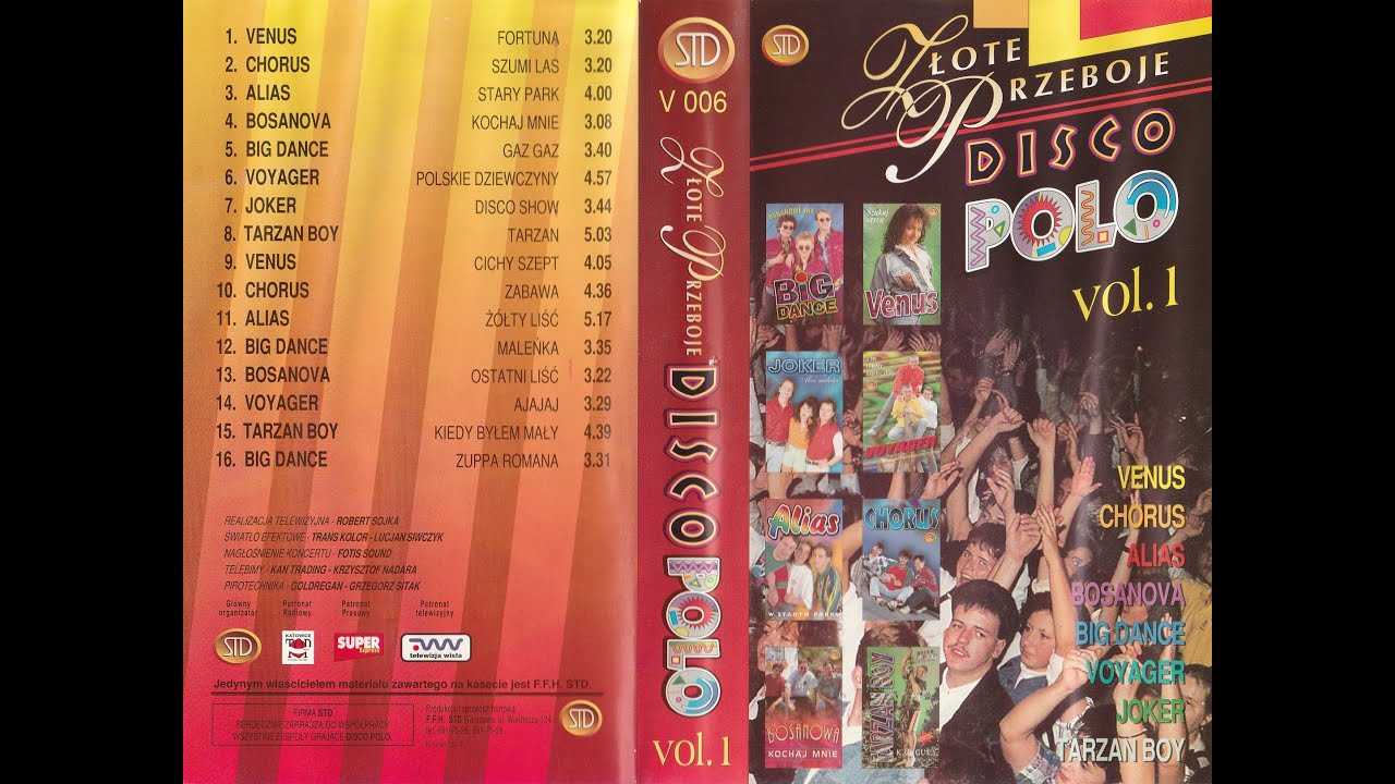 Złote przeboje disco polo vol. 1 (STD V006) (VHS)